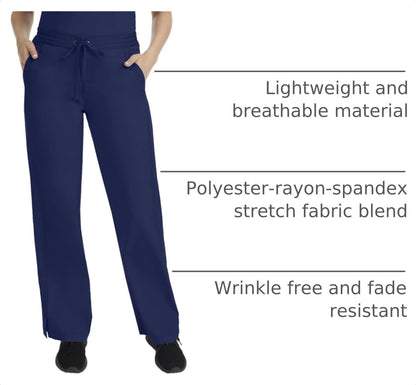 Taylor Women's Pants Mid Rise with 2 Pockets & Back Elastic Waistband 9095
