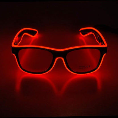 Aquat Light up EL Wire Neon Rave Glasses Glow Flashing LED Sunglasses Costumes for Party, EDM, Halloween RB01