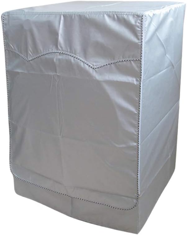 QLLY WasherDryer Cover for Front-loading Machine - Waterproof, Dustproof, Sun-Proof, W27"D33"H39"Suitable for most WashersDryers on US and Canadian market (Basic Silver)