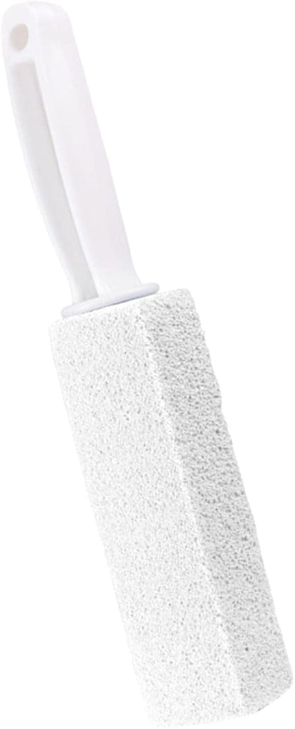 Toilet Cleaner Stone Dead Corner Grout Cleaner Long Handle Bathroom Appliances Toilet Brush for Household Cleaning (White 10cm)