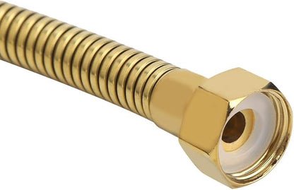 Tissting G1/2in Gold Shower Hose Stainless Steel Material Double Buckle Design Handheld Shower Head Hose Suitable for Most Bathroom Showers Bathroom Accessories https://a.co/d/gHmTCHk