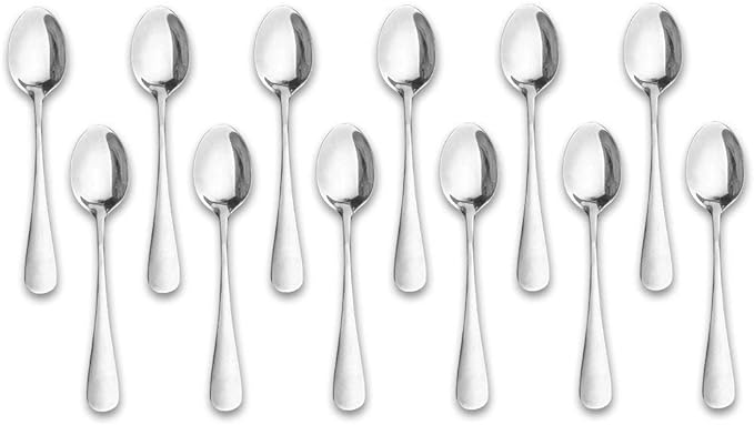 Demitasse Espresso Spoons,12-piece Mini Coffee Tiny Stainless Steel Spoons Bistro Small Spoons for Dessert, Tea, Appetizer(4.7Inch)‚Ä¶