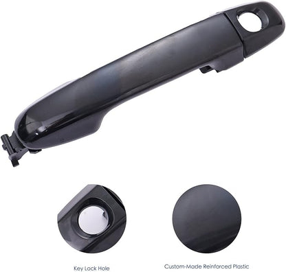 Exterior Door Handle Front Driver Side Compatible with Toyota Camry 2012-2017,Black - Without Smart Entry System