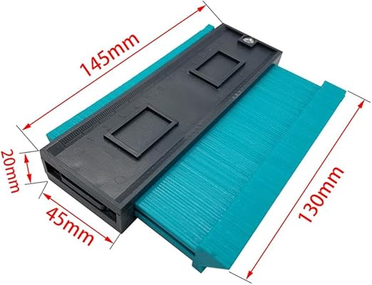2024 Green ABS Contour Profile Copy Gauge 0-120MM Measuring Range Device Accessory Uneven Contour Measurement Tools