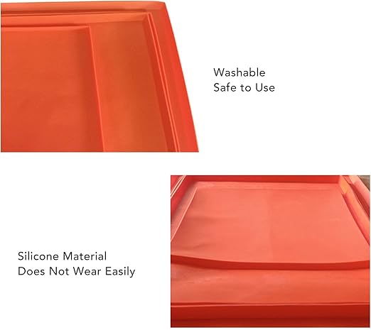 OUKENS Silicone Griddle Mat, Silicone Protective Mat Cover Grill Cover for Blackstone Griddle Top,Silicone Griddle Mat Cover Griddle Mat for Blackstone Grill (36 inches-Orange)