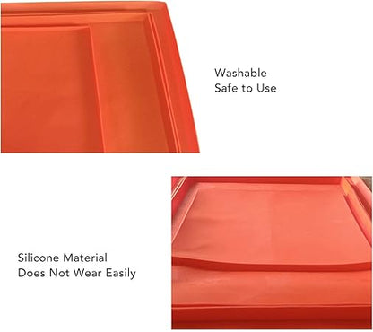 OUKENS Silicone Griddle Mat, Silicone Protective Mat Cover Grill Cover for Blackstone Griddle Top,Silicone Griddle Mat Cover Griddle Mat for Blackstone Grill (36 inches-Orange)