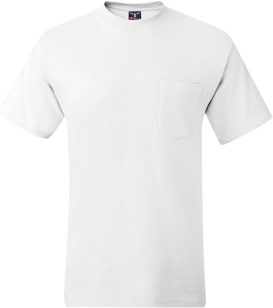 Cotton T-Shirt with Pocket by Hanes