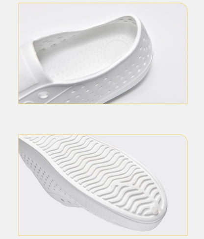 Unisex-Adult Slippers Imitation Canvas Choes Walking Mules with Indoor Outdoor Anti-Skid Sole for Men and Women