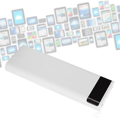 S10 ABS 10 X Portable DIY Normal Battery Box No Welding Quick Charging Supports All of Mobile Phone (White)