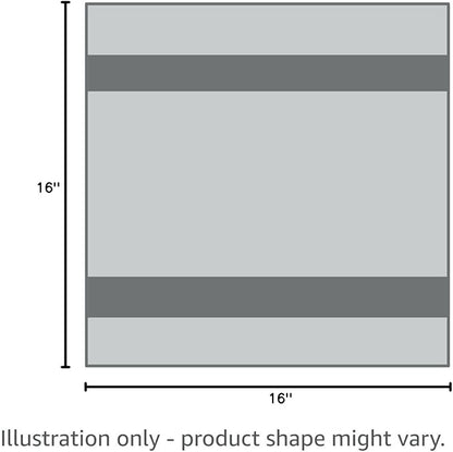 Handy Picks Microfiber Golf Towel (16" X 16") with Carabiner Clip, Waffle Pattern Hook and Loop Fastener - The Convenient Golf Cleaning Towel BlackGreyRed