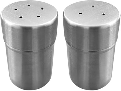 Stainless Steel Sugar Shakers Spice Salt Pepper Organizer Container Dust-proof Stainless Steel Salt Shakers