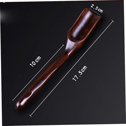 Wooden Tea Scoop Ebony Tea Shovel Easy to Clean Lightweight Accessory for Home Office Use