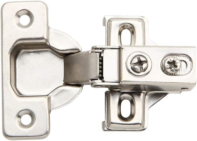 Face Frame Quiet Soft Close Cabinet Door Hinges, 12 Inch Overlay, with Built-in Metal Dampers, Strong Heavy Duty Steel for Kitchen Bathroom (2)
