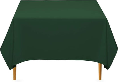 Lann's Linens - 70" Square Premium Tablecloth for WeddingBanquetRestaurant - Polyester Fabric Table Cloth - Hunter Green