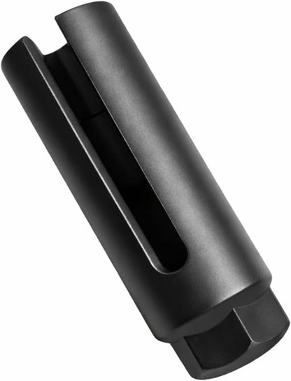 22mm 7/8" Oxygen Sensor Socket, 1/2" Drive O2 Sensor Removal Tool, 3-1/2" Long Deep Socket with 0.31" (8mm) Slot | CR-V Steel | for Most Upstream & Downstream Oxygen Sensors