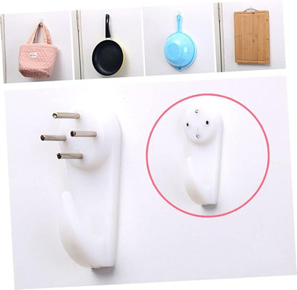 Happyyami 10pcs Seamless Wall Nails Invisible Hanger Hooks for Photo Frames Lightweight Non Damaging Hanging for Pictures Art and Gadgets Walls