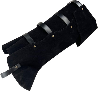 Pirate Boot Covers - Viking & Medieval Costume Boot Covers in Faux Leather for Steampunk & Renaissance Occasions