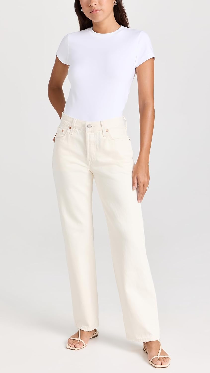 High waist, buttons closure, shinny gold Levi's Women's 501 '90s