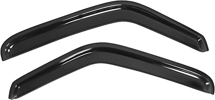 Window Visor Compatible with 1993-2011 Ford Ranger Mazda, in Channel Style Dark Smoke Tint Acrylic Shade Rain Sun Guard Wind Vent Air Deflector by IKON MOTORSPORTS, 1994 1995 1996 1997 1998 1999