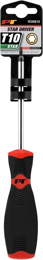 Performance Tool W30810 T10 X 4-Inch Professional Star Screwdriver With Magnetic Tip