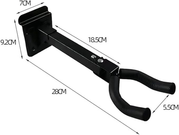 2 Pcs Adjustable Swivel Universal Guitar Hanger Stands Wall Mount Hook Holder Rack for Acoustic Guitar Ukulele Violin Bass Accessories