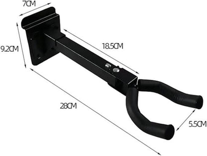 2 Pcs Adjustable Swivel Universal Guitar Hanger Stands Wall Mount Hook Holder Rack for Acoustic Guitar Ukulele Violin Bass Accessories