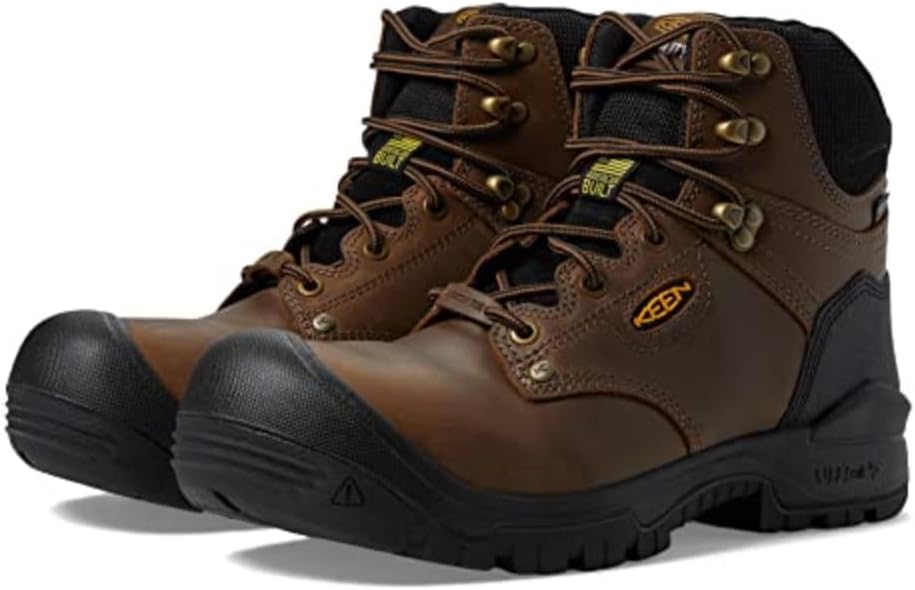 Size 12D, KEEN Utility Men's Independence 6" Leather Waterproof Composite Toe Work Boot