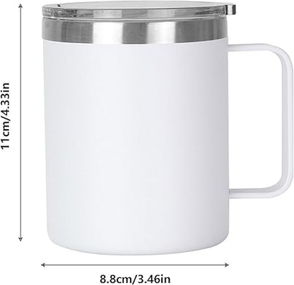 Insulated Travel Mug With Handle  Coffee Cup with Lid Handle Travel Insulated Mug  Water Cups Insulated Water Bottle Car Coffee Mug for Drink Coffee Hot Iced