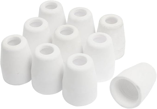 Qtqgoitem 10 Pcs White Cone Shaped Ceramic Nozzles 30mm Long for TIG Torch (model: 671 908 d77 0f5 492)