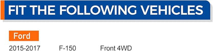 PAROD Front 515169 4WD Wheel Hub and Bearing Assembly Compatible with 2015 2016 2017 Ford F-150 6 Lugs wABS