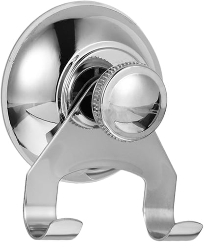 Stainless Steel Suction Cup Hook for Shower and Kitchen Strong Suction Hooks for Hanging Coats Towels and Accessories No Trace Design for Bathroom and Home Use
