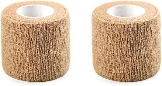 PitLite (2 Pack) 2” x 5 Yards Self Adhesive Bandages Assorted Color Breathable Cohesive Bandage Wrap Rolls Elastic Self-Adherent Tape for Stretch Athletic, Sports, Wrist, Ankle