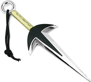 FAYAIALO Minato Kunai 7.1 inches Uzumaki Kakashi Namikaze Kunai Real Metal Ninja Cosplay Figure Model Keychain Collection