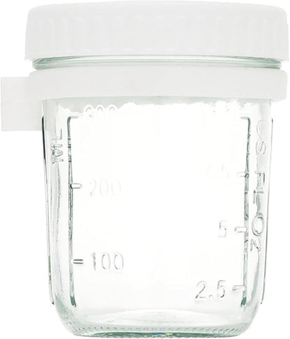 Oatmeal Mug Overnight Oatmeal Mug Breakfast Mug with Scoop Mason Mug Glass Salad jar Yogurt Mug with lid