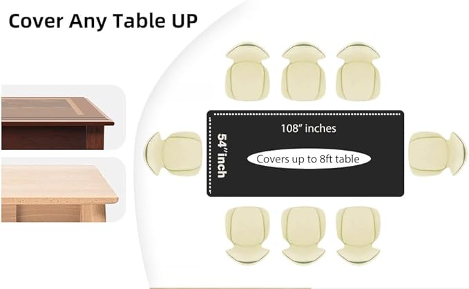 Evershine 4-Pack Heavy Duty Black Rectangle 54" X 108" Plastic Table Covers Tablecloth (Reusable) (Rectangle 54" x 108", Black)