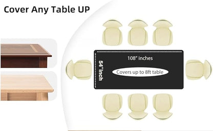 Evershine 4-Pack Heavy Duty Black Rectangle 54" X 108" Plastic Table Covers Tablecloth (Reusable) (Rectangle 54" x 108", Black)
