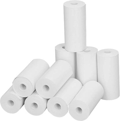 10Rolls 2.24 x 0.98in Thermal Printer Paper, White Printable Thermosensitive Thick Paper Thermal Paper Rolls for Small Printer
