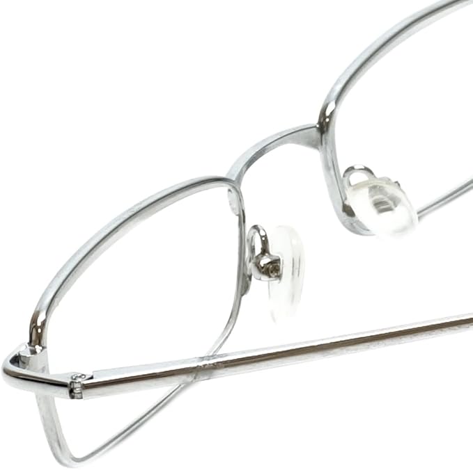 Calabria Reading Glasses - R753 Shiny Silver 5.00