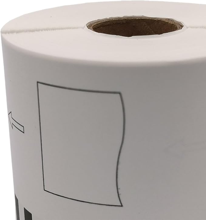 Continuous Labels Replaces DK-2205 Printer Label for QL-500 550 1050 1060, 62mmx30.48m, White