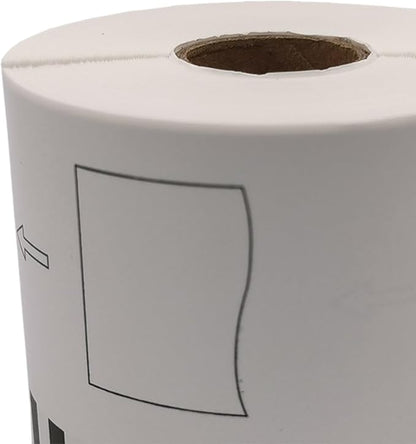 Continuous Labels Replaces DK-2205 Printer Label for QL-500 550 1050 1060, 62mmx30.48m, White