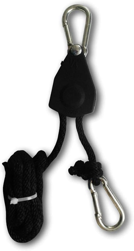 Heavy Duty Adjustable Grow Light Rope Clip Hanger(ProGrip) (14")