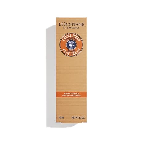 L'Occitane 15 Shea Butter Foot Cream Enriched with Lavender  Arnica 5.30 fl oz