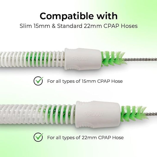 Purslim 6ft CPAP Hose Brush, CPAP Cleaner for Standard 22mm & Slim 15mm CPAP Hoses, CPAP Supplies and CPAP Accessories for CPAP Machines