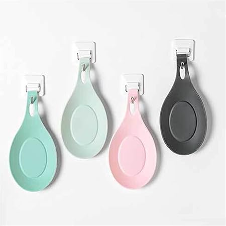 Spoon Rests Silicone Insulation Spoon Rest Heat Resistant Placemat Drink Glass Coaster Tray Spoon Pad Eat Mat Pot Holder Kitchen Accessories(1Pc White)