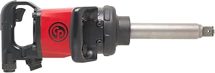 Chicago Pneumatic CP7782-6 Air Impact Wrench (1 Inch), 6 Inch Ext. Anvil, Air Gun Industrial Repair  Assembly Tool, D-Handle , Pinless Rocking Dog, Max Torque Output 1920 ft. lbf2600 Nm, 5200 RPM