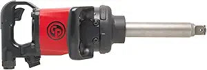 Chicago Pneumatic CP7782-6 Air Impact Wrench (1 Inch), 6 Inch Ext. Anvil, Air Gun Industrial Repair  Assembly Tool, D-Handle , Pinless Rocking Dog, Max Torque Output 1920 ft. lbf2600 Nm, 5200 RPM