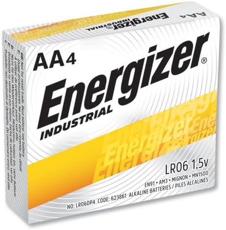 AA Batteries - Energizer Industrial Alkaline Batteries, (24 Count) Model EN91