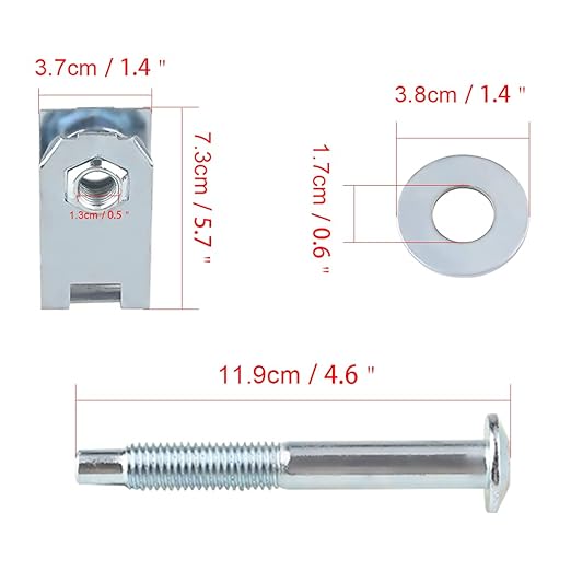 Truck Bed Mounting Bolt Nut Hardware Kit Compatible with 1997-2012 Ford F150,1997-2012 Ford Lobo Pickup, 2006-2008 Lincoln Mark LT Replaces  924-313, W708605-S436