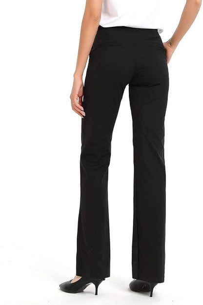 Safort Women 28" 30" 32" 34" Inseam Regular Tall Bootcut Yoga Dress Pants for Business