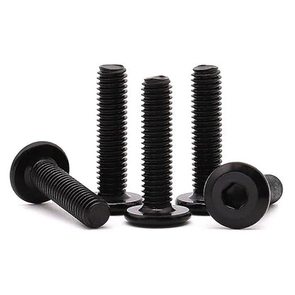 14-20 x 58" (30 PCS) Flat Head Socket Cap Screw, 304 Stainless Steel 18-8 Binding Screws, Full Thread, Connection Bolts, Furniture Bolts, Black Coated